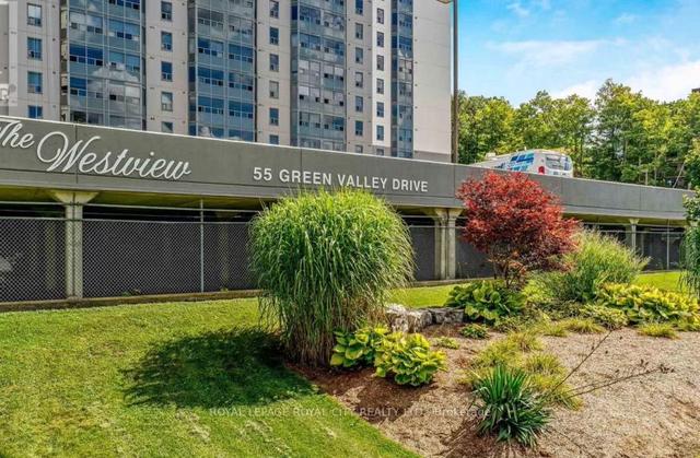 804 - 55 Green Valley Dr, Condo with 1 bedrooms, 1 bathrooms and 1 parking in Kitchener ON | Image 12