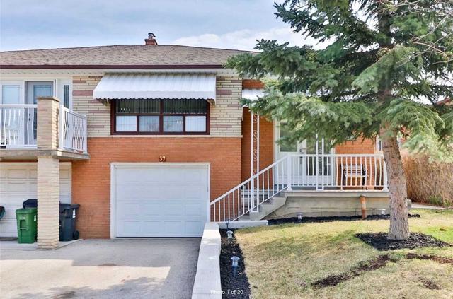 MAIN - 37 Markay St, House semidetached with 3 bedrooms, 1 bathrooms and 2 parking in North York ON | Image 1