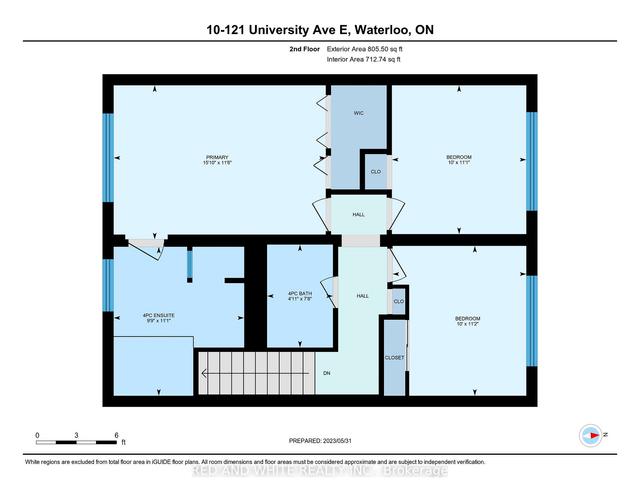 10 - 121 University Ave E, Townhouse with 5 bedrooms, 10 bathrooms and 2 parking in Waterloo ON | Image 31