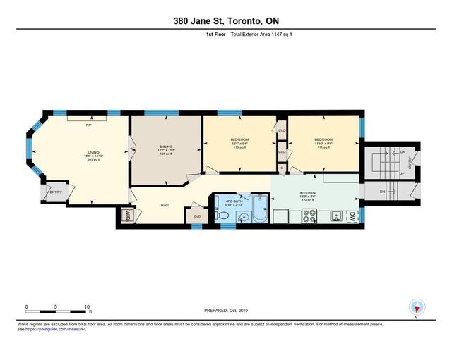 MAIN - 380 Jane St, House detached with 2 bedrooms, 1 bathrooms and 1 parking in York ON | Image 20