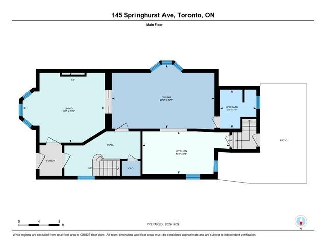 MAIN - 145 Springhurst Ave, House detached with 1 bedrooms, 1 bathrooms and 0 parking in Toronto ON | Image 15