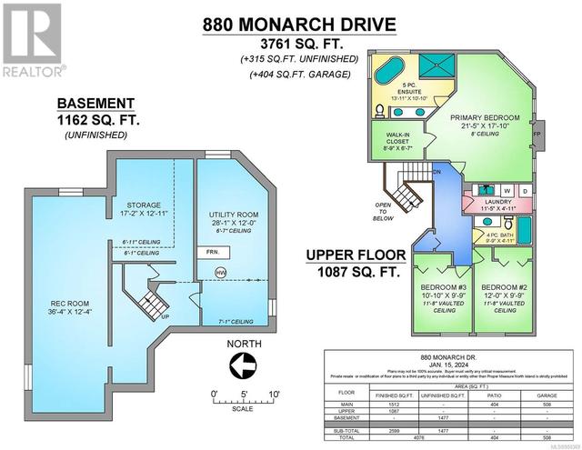 Floor Plan Basement and Second Floor | Image 13
