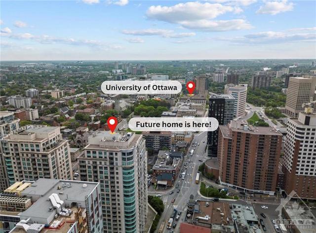 1410 - 200 Rideau St, Condo with 1 bedrooms, 1 bathrooms and null parking in Ottawa ON | Image 2
