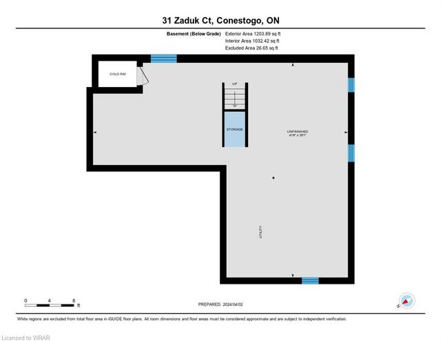 31 Zaduk Crt, House detached with 2 bedrooms, 2 bathrooms and 6 parking in Conestogo ON | Image 32