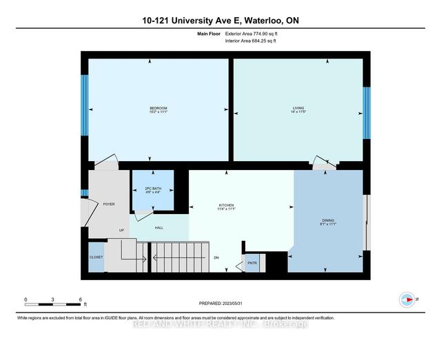 10 - 121 University Ave E, Townhouse with 5 bedrooms, 10 bathrooms and 2 parking in Waterloo ON | Image 32