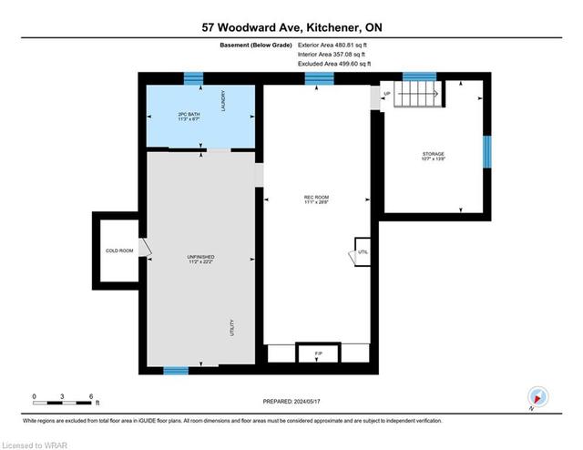 57 Woodward Ave, House detached with 4 bedrooms, 2 bathrooms and 4 parking in Kitchener ON | Image 39