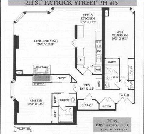 PH15 - 211 St Patrick St, Condo with 2 bedrooms, 2 bathrooms and 2 parking in Toronto ON | Image 8