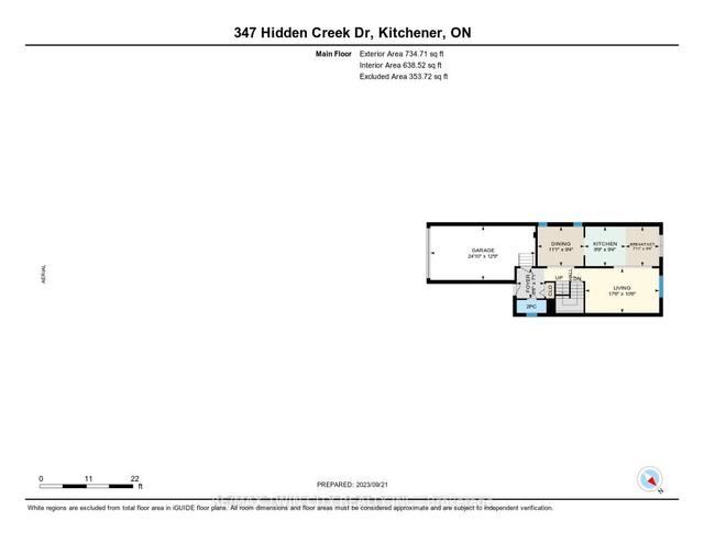 347 Hidden Creek Dr, House detached with 3 bedrooms, 3 bathrooms and 2 parking in Kitchener ON | Image 29