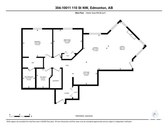 304 - 10011 110 St Nw, Condo with 2 bedrooms, 2 bathrooms and 1 parking in Edmonton AB | Image 4