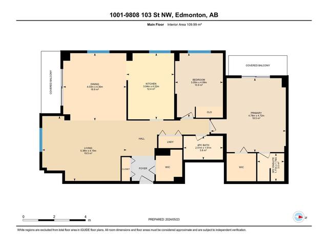 1001 - 9808 103 St Nw, Condo with 2 bedrooms, 2 bathrooms and 2 parking in Edmonton AB | Image 54