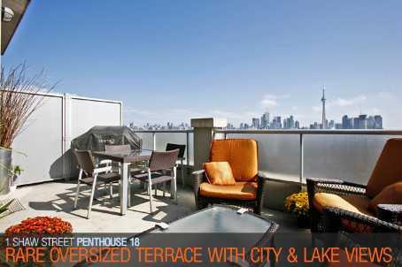 PH18 - 1 Shaw St, Condo with 2 bedrooms, 2 bathrooms and 1 parking in Toronto ON | Image 8
