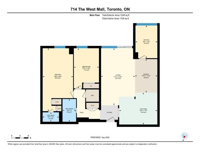 803 - 714 The Mall West, Condo with 2 bedrooms, 2 bathrooms and 1 parking in Etobicoke ON | Image 20
