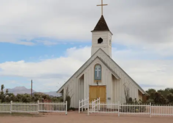 The outside of a church.