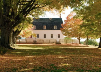 A modern farmhouse.