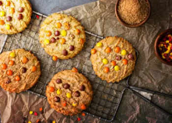 An assortment of fall themed cookies.