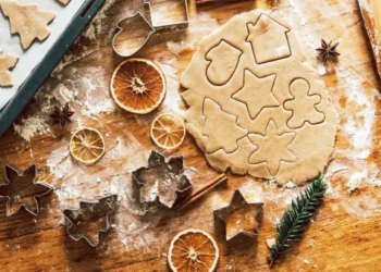 Christmas cookie cutouts.