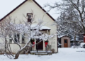 house in the countryside during a winter day