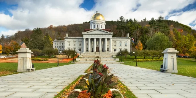 View of the Montpelier, VT's capital building