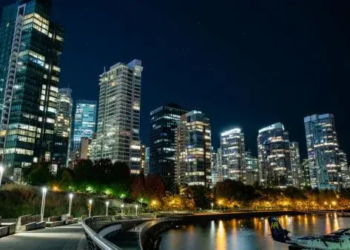 Vancouver at night